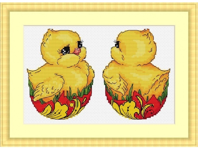 Easter Chicken Cross Stitch Pattern фото 1