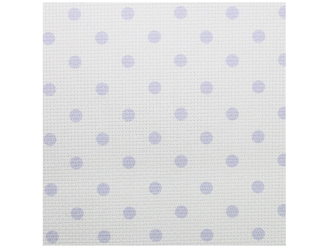 14 Count Aida Designer Fabric by Bestex Blue Dots фото 1