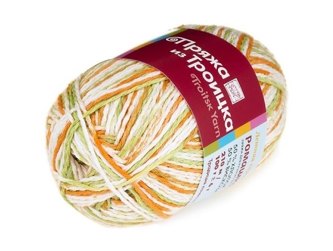 Troitsk Wool Camomile, 50% Cotton, 50% Viscose 5 Skein Value Pack, 500g фото 42