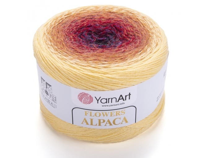 YarnArt Flowers Alpaca, 20% Alpaca, 80% Acrylic, 2 Skein Value Pack, 500g фото 19
