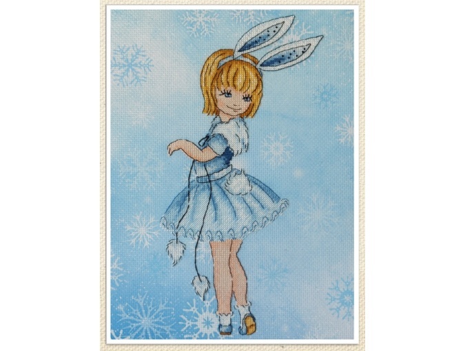 Bunny Girl Cross Stitch Pattern фото 1