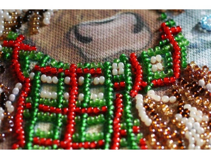 Christmas Bull-calf Bead Embroidery Kit фото 4