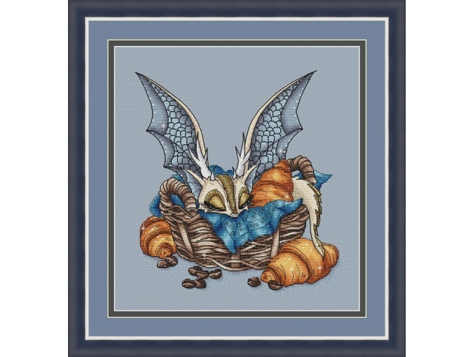 The Dragon in the Basket Cross Stitch Pattern фото 1