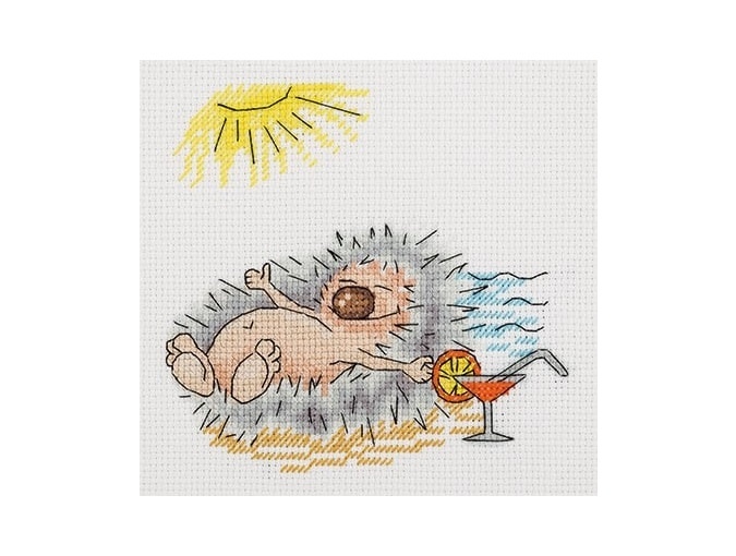 Summer Hedgehog Cross Stitch Kit фото 1