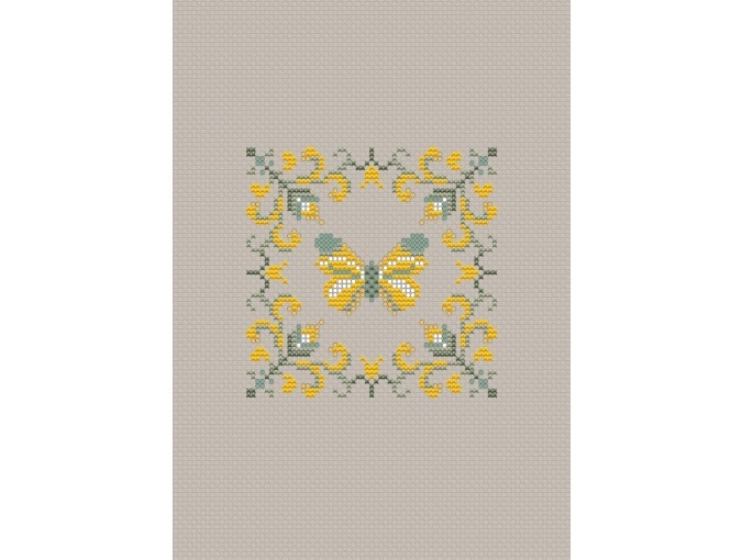 Small Butterfly Cross Stitch Pattern фото 1