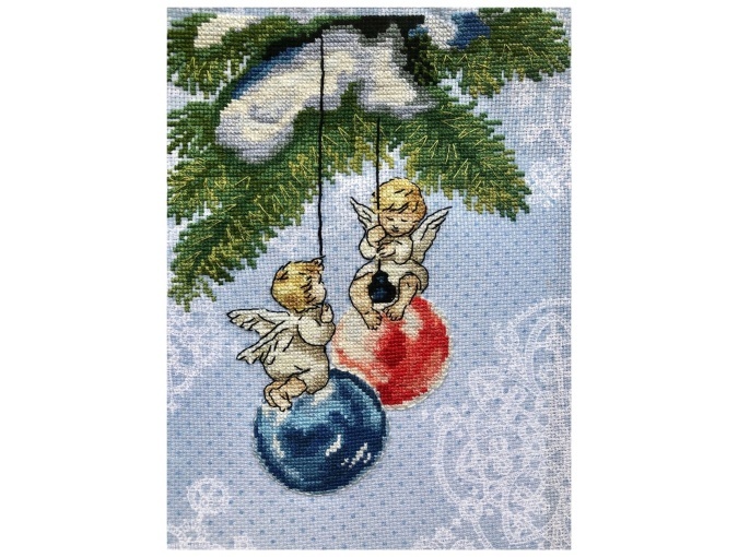 Christmas Tree Angels Cross Stitch Pattern фото 3