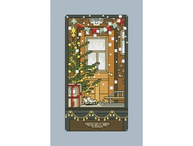 Christmas Card 11 Cross Stitch Pattern фото 1