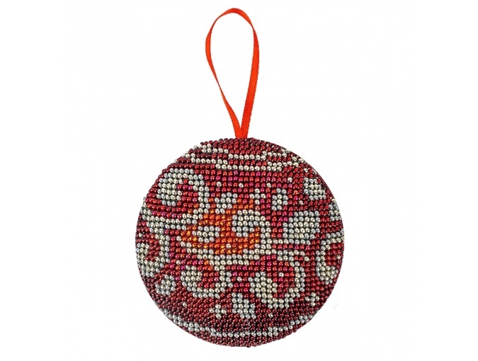 New Year's Toy Ball Bead Embroidery Kit фото 1