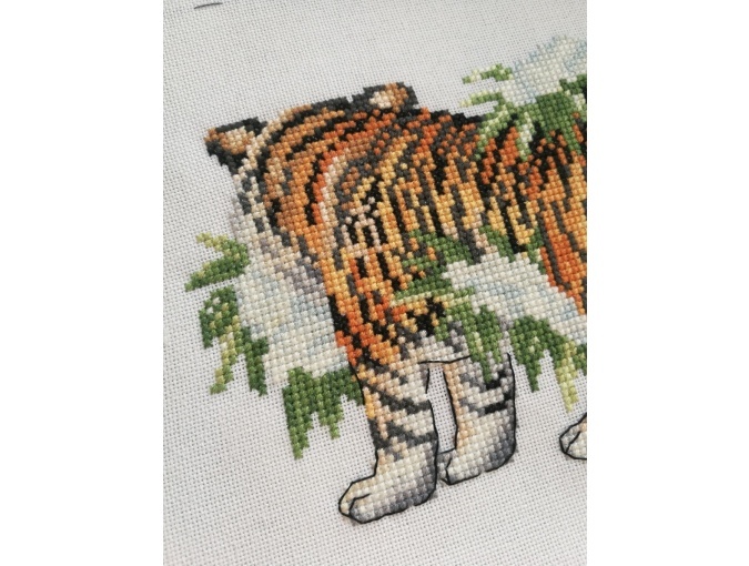 Siberian Tiger Cross Stitch Pattern фото 5