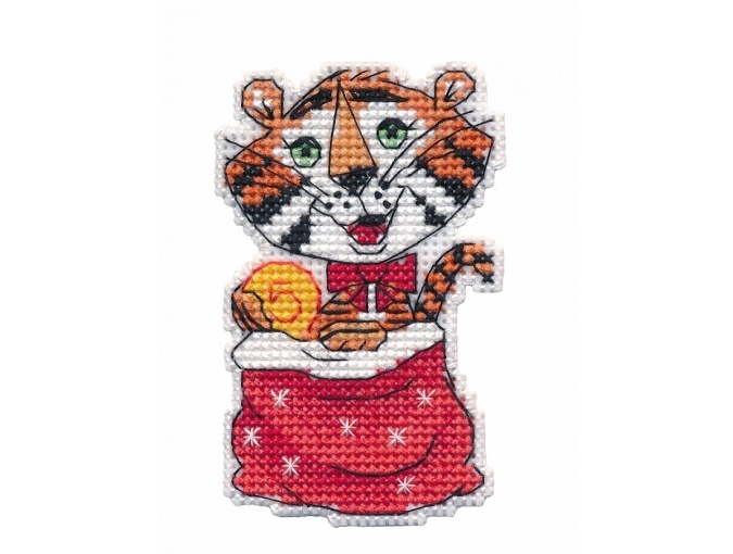 The Money Tiger. Magnet Cross Stitch Kit фото 1
