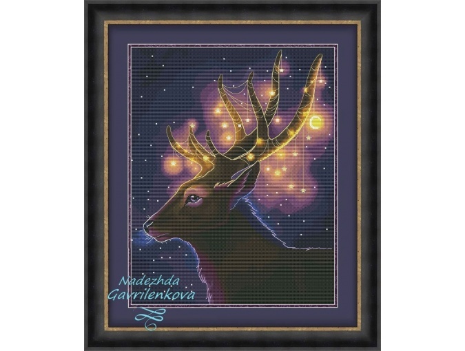 Christmas Deer Cross Stitch Chart фото 1