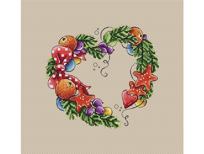 With Love for Christmas Cross Stitch Pattern фото 2