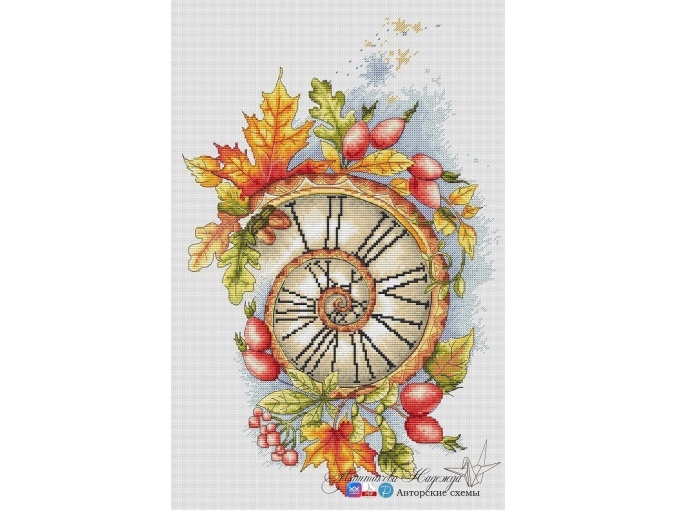 Autumn Time Cross Stitch Chart фото 1