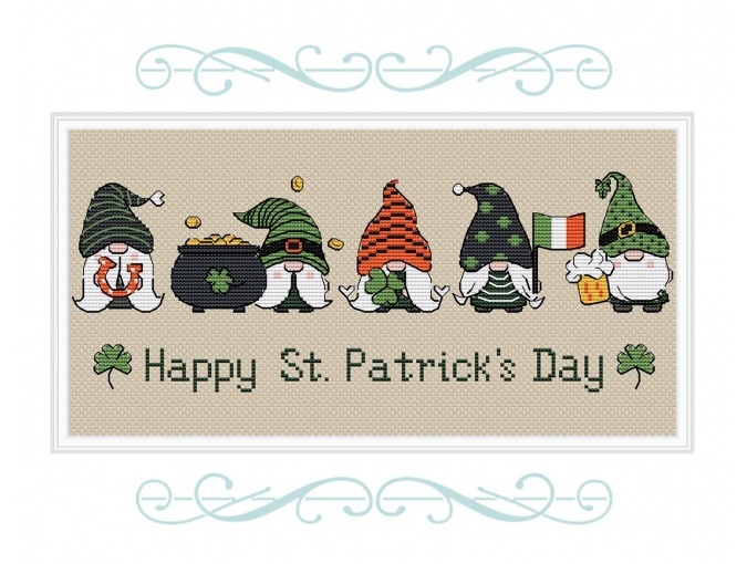 Happy St Patricks Day 2 Cross Stitch Pattern фото 1