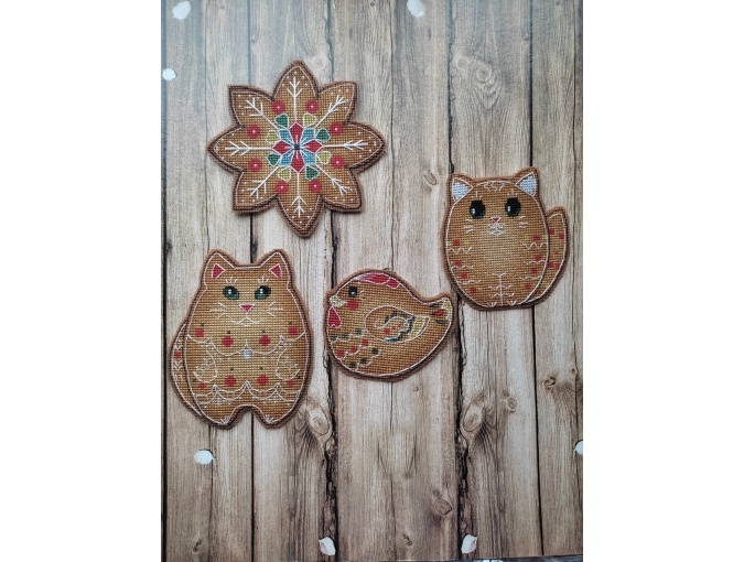 Gingerbreads Cross Stitch Pattern фото 2