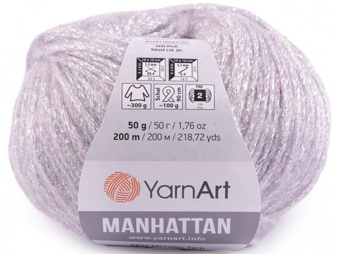 YarnArt Manhattan 7% wool, 7% viscose, 56% metallic, 30% acrylic, 10 Skein Value Pack, 500g фото 11