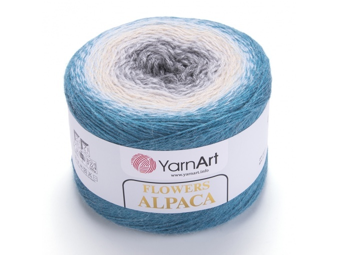 YarnArt Flowers Alpaca, 20% Alpaca, 80% Acrylic, 2 Skein Value Pack, 500g фото 18