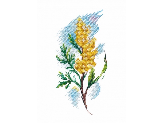 A Spring of Mimosa Cross Stitch Kit фото 1