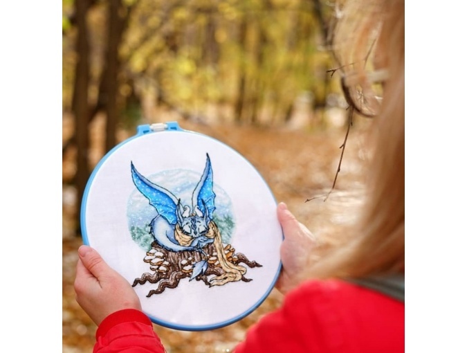 Winter Dragon Cross Stitch Pattern фото 7