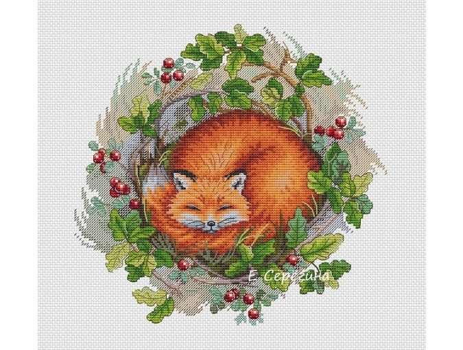 Fox Dreams Cross Stitch Pattern фото 1