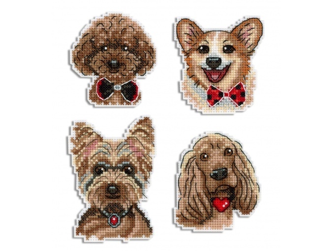 Dogs Magnets Cross Stitch Kit фото 1