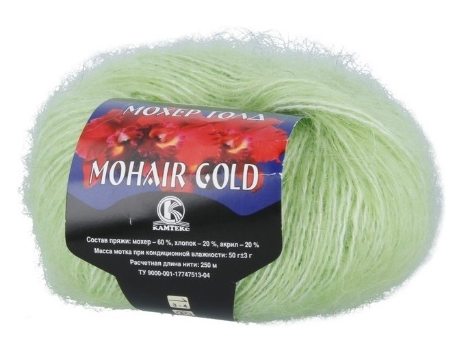 Kamteks Mohair Gold 60% mohair, 20% cotton, 20% acrylic, 10 Skein Value Pack, 500g фото 10