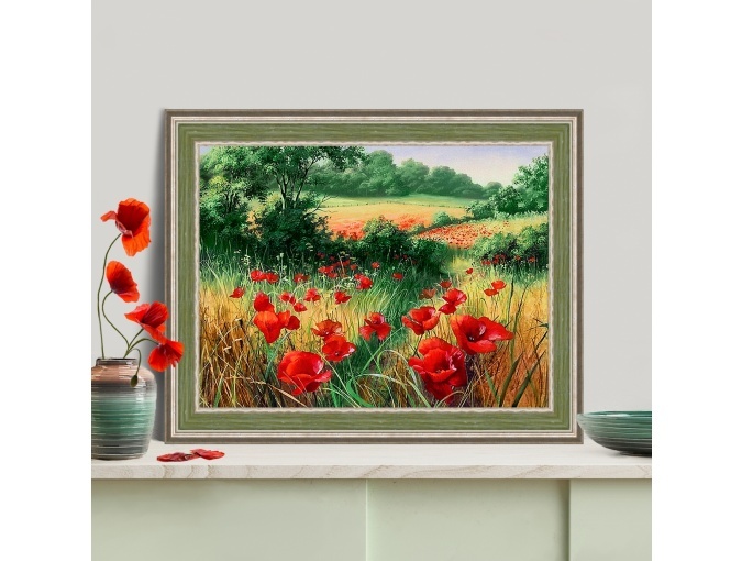 Poppies in the Meadow Diamond Painting Kit фото 1