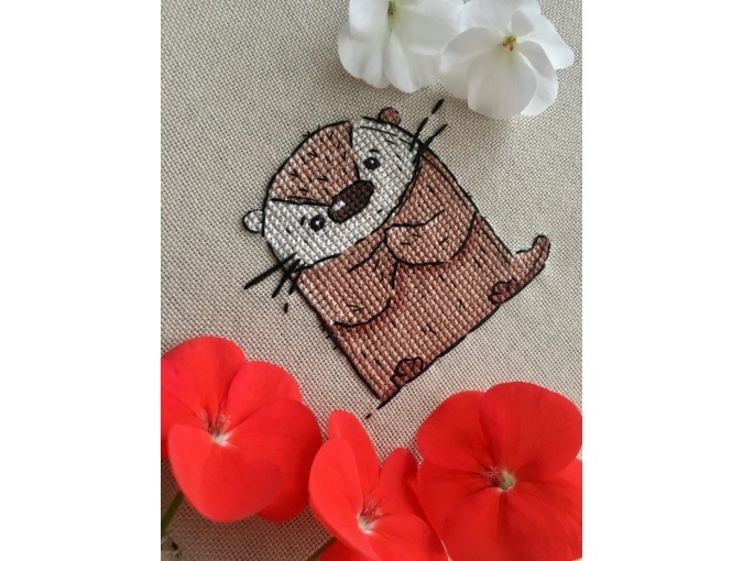 Sea Otter Cross Stitch Pattern фото 9