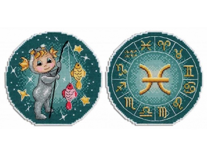 Signs of the Zodiac. Pisces Cross Stitch Kit фото 1
