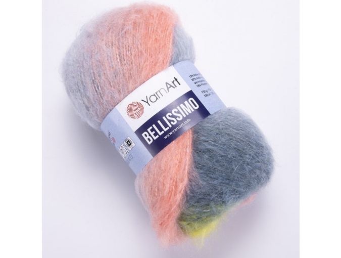 YarnArt Bellissimo 13% mohair, 67% acrylic, 4% polyamide, 16% polyester, 3 Skein Value Pack, 450g фото 10