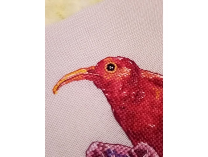 Heart Sunbird Cross Stitch Pattern фото 13