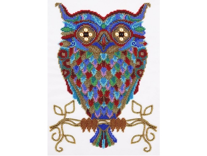 Download Rainbow Owl Bead Embroidery Kit, code BN-5014 Panna | Buy ...