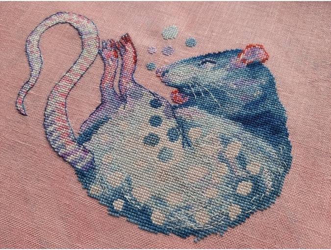Rat with Bubbles Cross Stitch Pattern фото 4