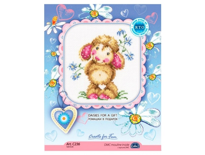 Daisies for a Gift Cross Stitch Kit фото 2