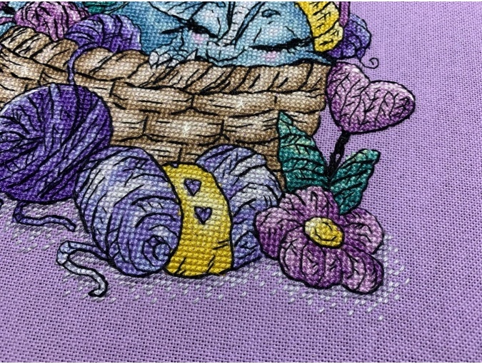 Dragon with Knitting Cross Stitch Pattern фото 5