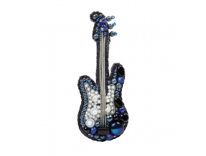 Guitar Brooch Embroidery Kit фото 1