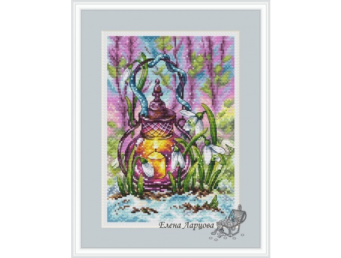 Spring Lantern Cross Stitch Chart фото 1