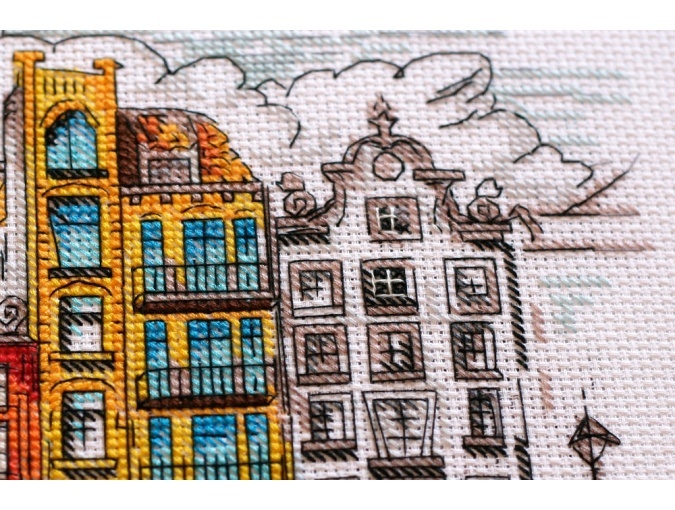 Colored Town-2 Cross Stitch Kit фото 4