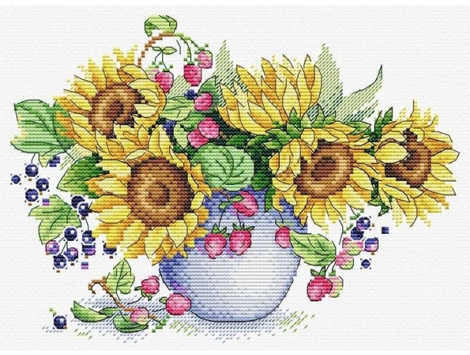 A Sunny Bouquet Cross Stitch Kit фото 1