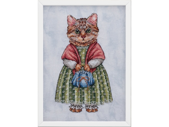 Lady Cat Cross Stitch Pattern фото 1