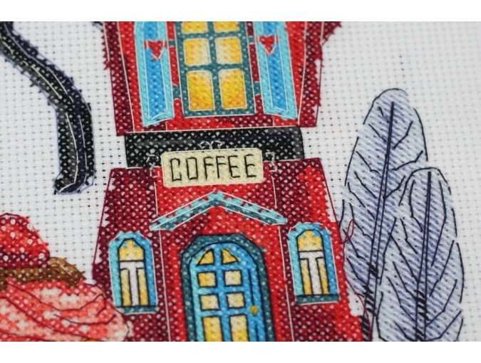 Coffee House Cross Stitch Kit фото 4