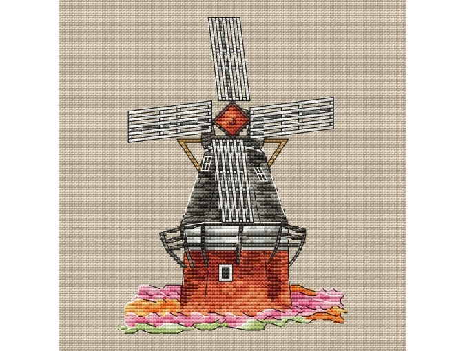 Windmill Cross Stitch Pattern фото 2
