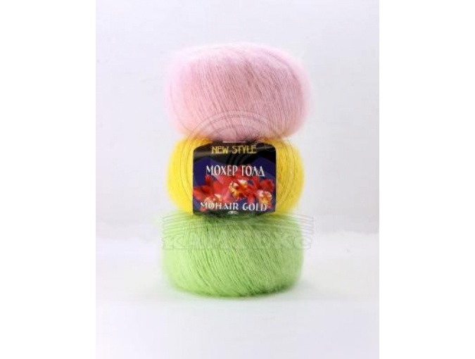 Kamteks Mohair Gold 60% mohair, 20% cotton, 20% acrylic, 10 Skein Value Pack, 500g фото 1