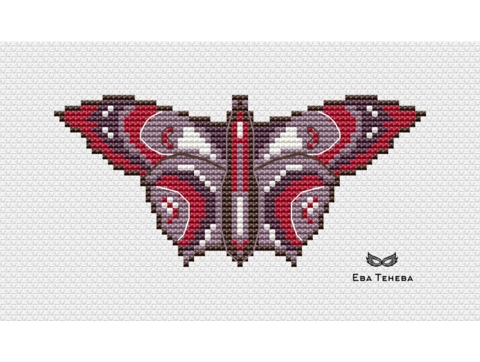 Butterfly. Indian Cross Stitch Pattern фото 2