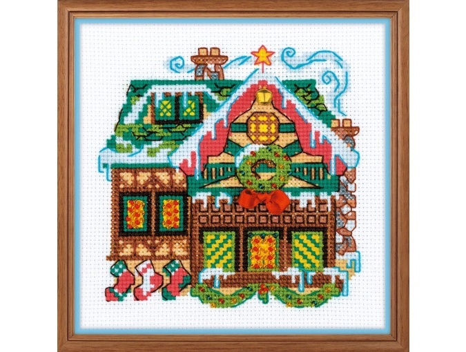 Cabin with a Bell Cross Stitch Kit фото 1
