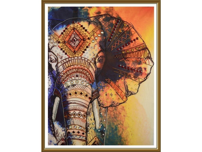 Elephant Bead Embroidery Kit фото 1