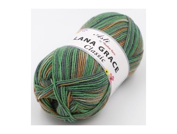 Troitsk Wool Lana Grace Classic, 25% Merino wool, 75% Super soft acrylic 5 Skein Value Pack, 500g фото 42