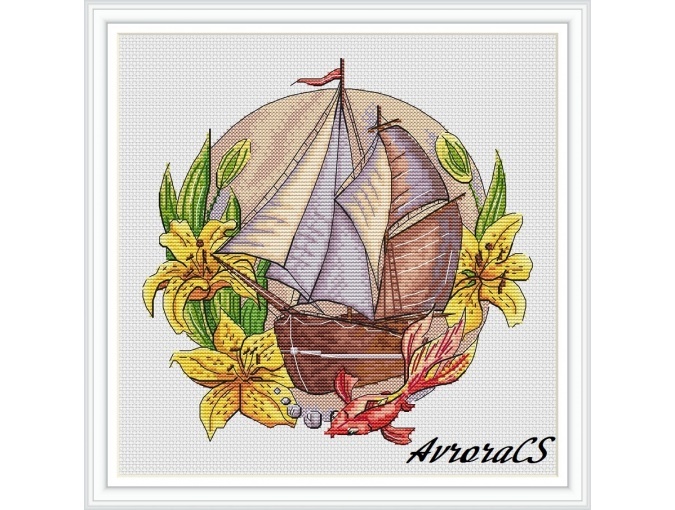 The Wind of Purity Cross Stitch Chart фото 1