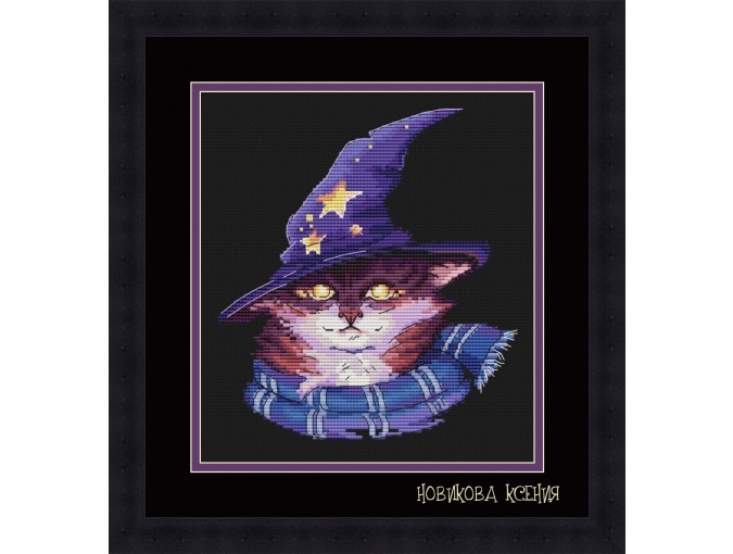 Magic Cat Cross Stitch Pattern фото 1