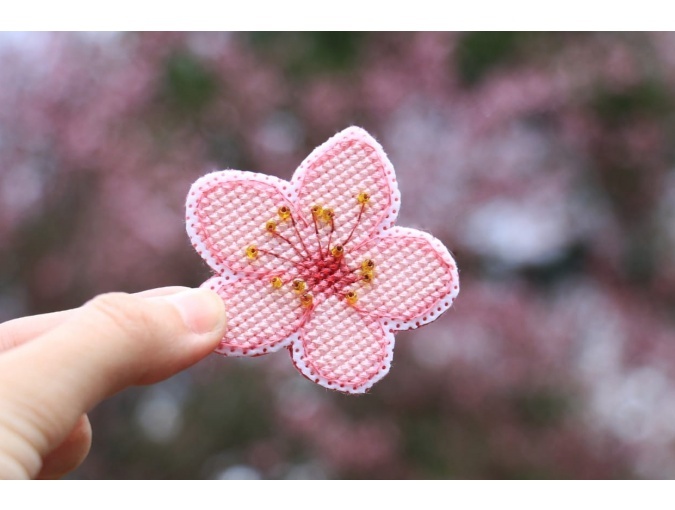 Sakura Flower Cross Stitch Pattern фото 2
